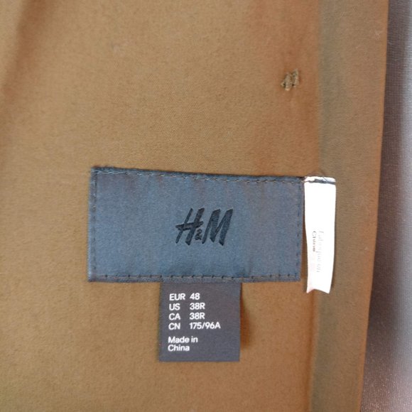 Minimalist Double Breasted belted Long Trench Coat with pockets 38R UnLined, new - Picture 10 of 16